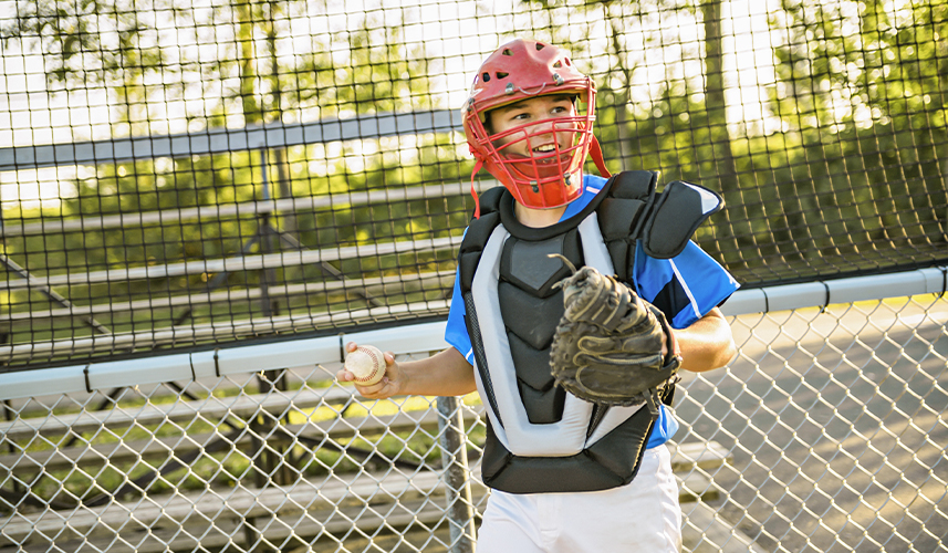 professional rehab associates prevent arm injuries youth baseball catcher
