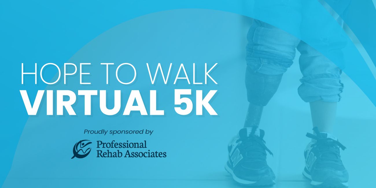 Professional Rehab Associates Hope to Walk Charity Virtual 5K Sponsorship